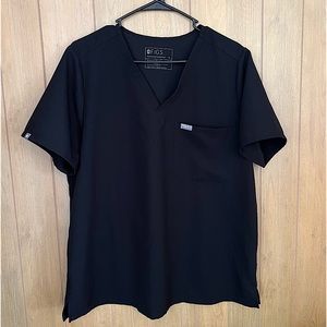 Black Catarina Figs scrub top